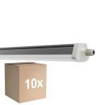 Voordeelpak 10x Ledvance Waterdicht Montagebalk Vochtbestendig FLEX Doorvoerbedrading 34W 5600lm - 840 Koel Wit | 120cm - Vervangt 2x36W