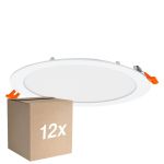 Voordeelpak 12x Osram LED Downlight Recess Slim Wit 22W 2000lm 110D - 830 Warm Wit | Zaagmaat 200mm - IP20