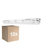 Voordeelpak 10x Ledvance LED Waterdichte Montagebalk Vochtbestendig 32W 4000lm - 830 Warm Wit | 120cm 
