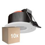 Voordeelpak 10x Ledvance LED Spot Combo Aluminium Zwart 6W 600lm 60D - 927-930-940 CCT | 82mm - Zaagmaat 68mm - IP65 - Dimbaar