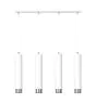 Emibig Hanglamp Kibo Staal Wit | Geschikt voor 4x GU10 - Max 10W