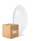 Voordeelpak 5x Ledvance LED Bulkhead Surface Circulair 400 Wit 24W 1920lm - 830 Warm Wit | 400mm - IP44 