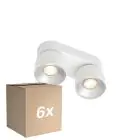 Voordeelpak 6x Nordlux Pitcher Spot Metaal Wit | Geschikt voor 2x GU10